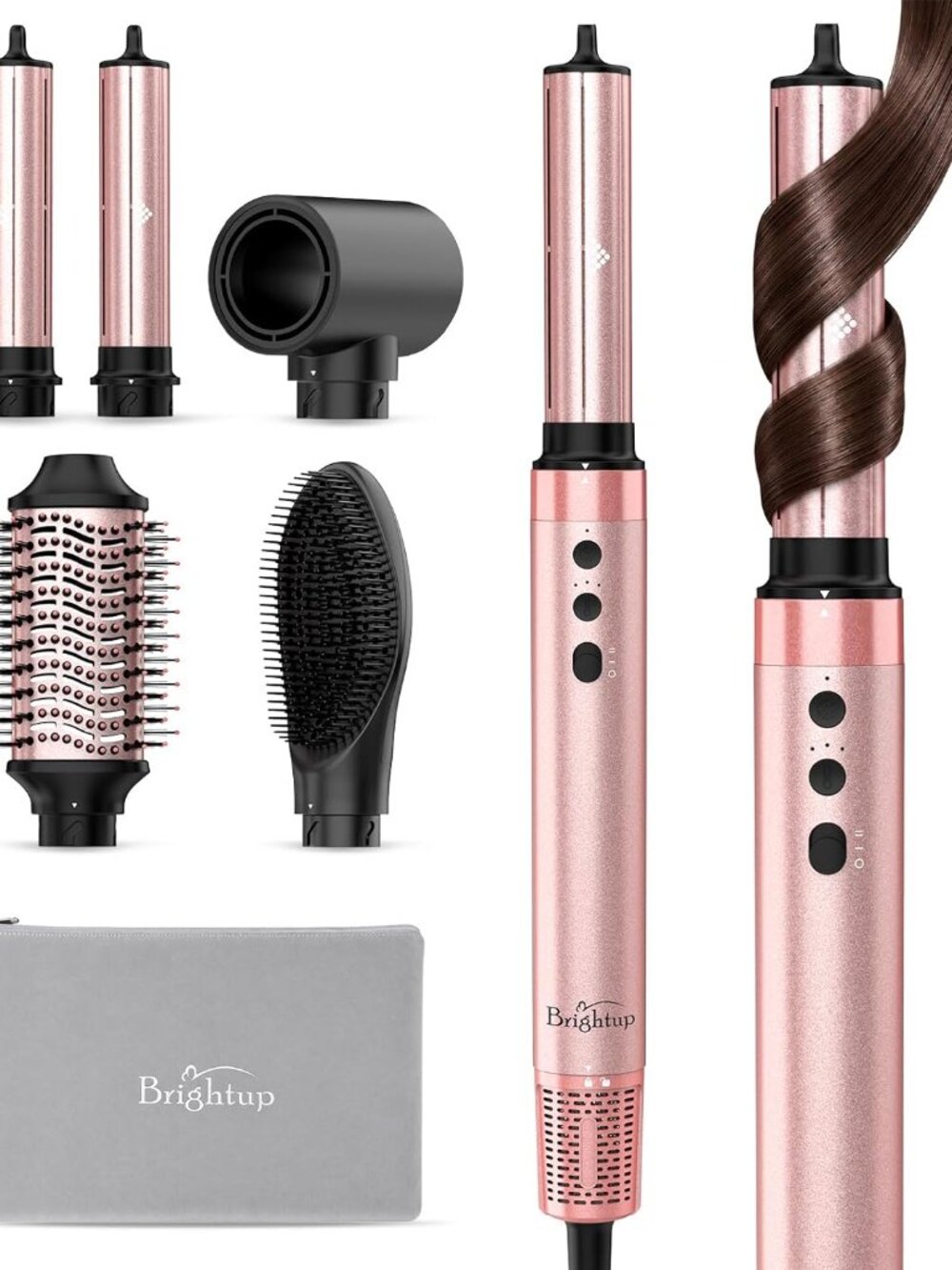 ✨Brightup 5 in 1 Air Styler - Hair Dryer Brushes Professional Automatic Curlers